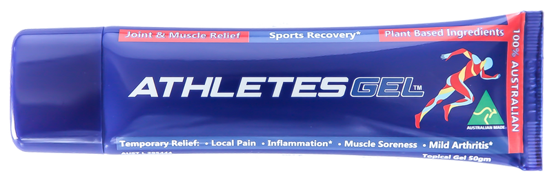 Athletes Gel 50g - Natural Topical Arthritis, Pain & Sports Gel- free post