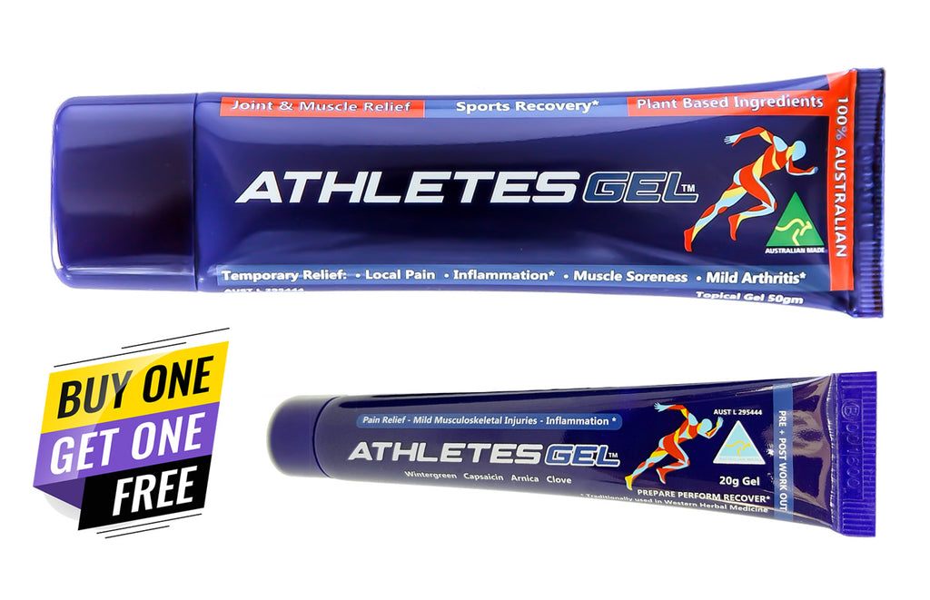 Athletes Gel 80g - Natural Topical Arthritis, Pain & Sports Gel- free
